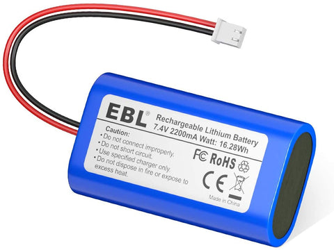 Batería de litio recargable de 7.4V 2200mAh 16.28Wh – EBL CB08
