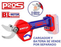 Tijera de poda inalámbrica 20V, corte 20mm/30mm - EMTOP ELSL20308
