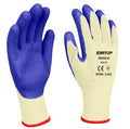 Guantes de seguridad de algodón/látex, calibre 10, tamaño XL - EMTOP EXGV0101XL