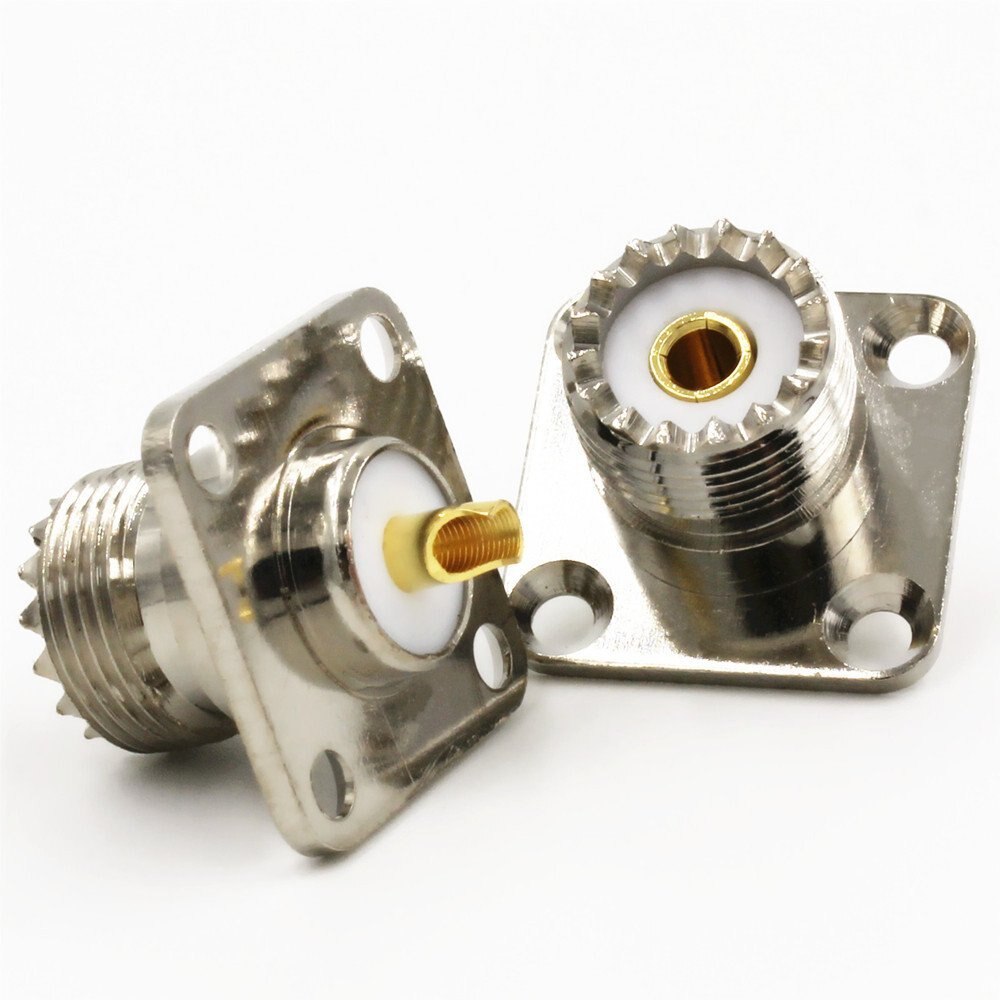 Conector UHF hembra para montaje en chasis – F-62