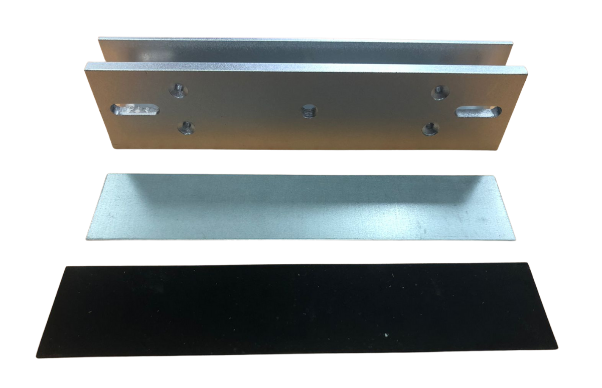 Soporte U para cerradura magnética de 600 libras, para puerta de vidrio sin marco – JS-20U Junson
