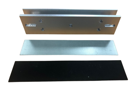 Soporte U para cerradura magnética de 600 libras, para puerta de vidrio sin marco – JS-20U Junson