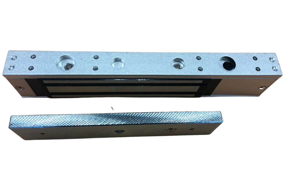 Cerradura magnética, fuerza de retención de 600lbs, indicador LED, Contactos NO/NC/COM, para puerta individual, 12 ó 24V – JS-260S Junson