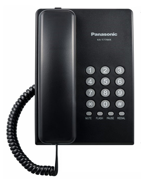 Teléfono básico Panasonic KX-T7700 en color negro