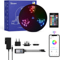 Tira de luz LED inteligente de 5M de longitud, incluye controlador WiFi ó RF y fuente de alimentación – Sonoff L1-5M
