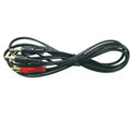 Cable de audio de 3.5mm estéreo macho a 2 RCA macho, 6 pies de largo, conectores dorados – M-209GHQ