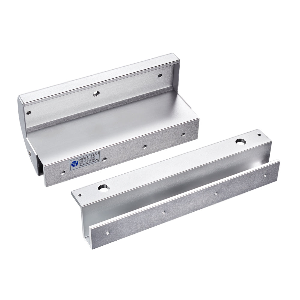 Soporte GZ para cerradura magnética de 600 libras, para uso en puertas de vidrio sin marco – MBK-280NGZ YLI