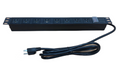 Regleta eléctrica horizontal, 8 tomas, ocupa 1U de rack - LCDT NCBA34-1108