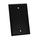 Placa de pared ciega en color negro - Quest NFP-1001