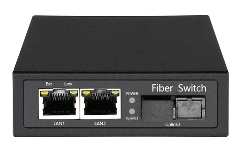Convertidor de medios de fibra óptica con 2 puertos PoE 10/100mbps – POE03GM-B hasivo