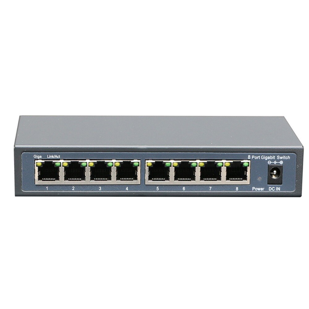 Switch de 8 puertos Gigabit ethernet RJ45 – SW1008MX hasivo