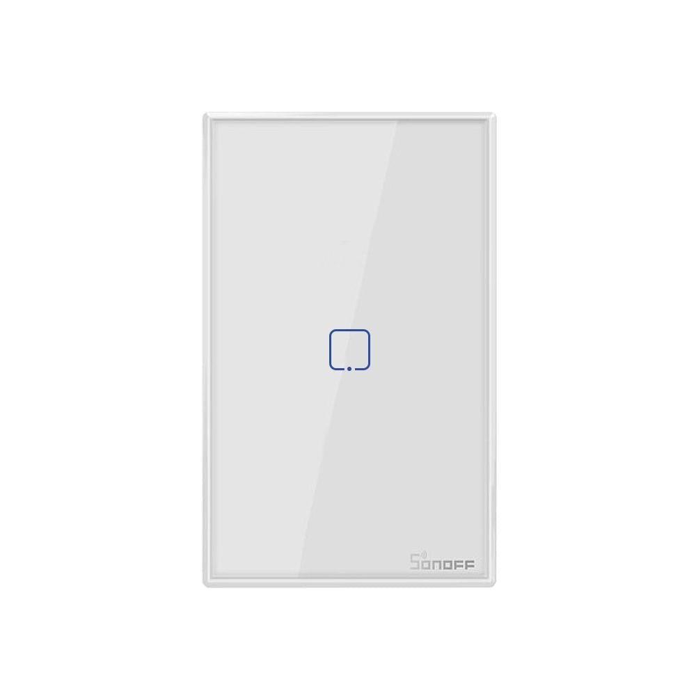Interruptor inteligente de pared controlado por Wi-Fi, 1 pulsador táctil – T0US1C Sonoff Serie TX