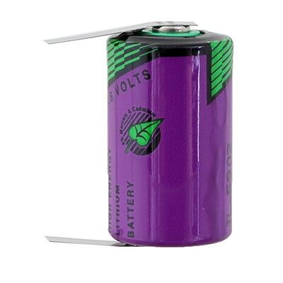 Batería 1/2 AA de litio 3.6V 1200mAh con terminales de soldar en ambos extremos – Tadiran TL-5902/T