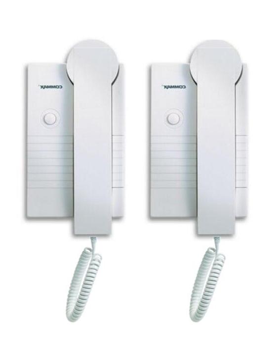 Kit con 2 Intercomunicadores internos, TP-1BE y TP-1BS de la marca Commax