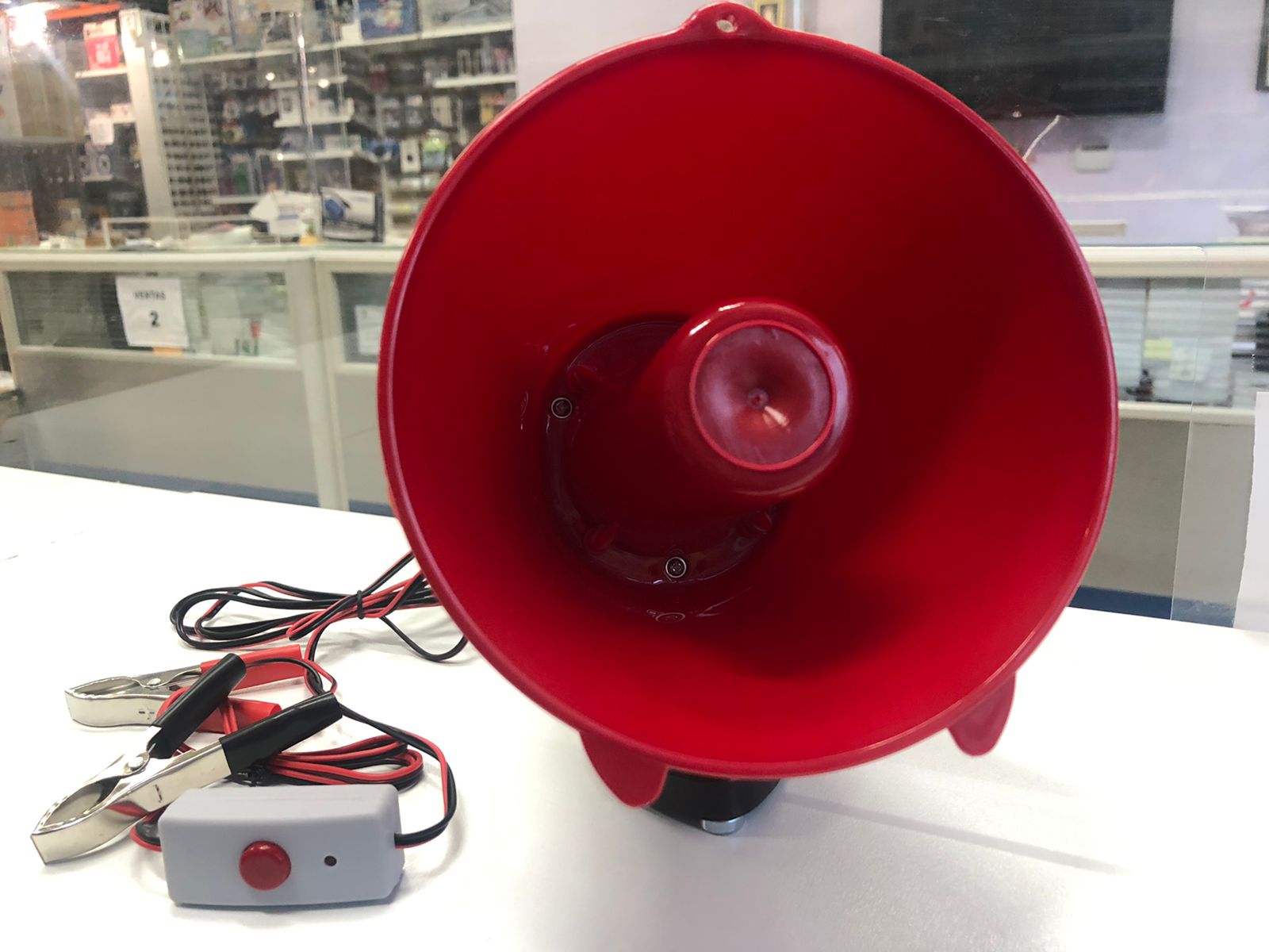 Megáfono de carro de 25W de potencia, memoria para grabación de mensaje y micrófono incorporado – YC-810