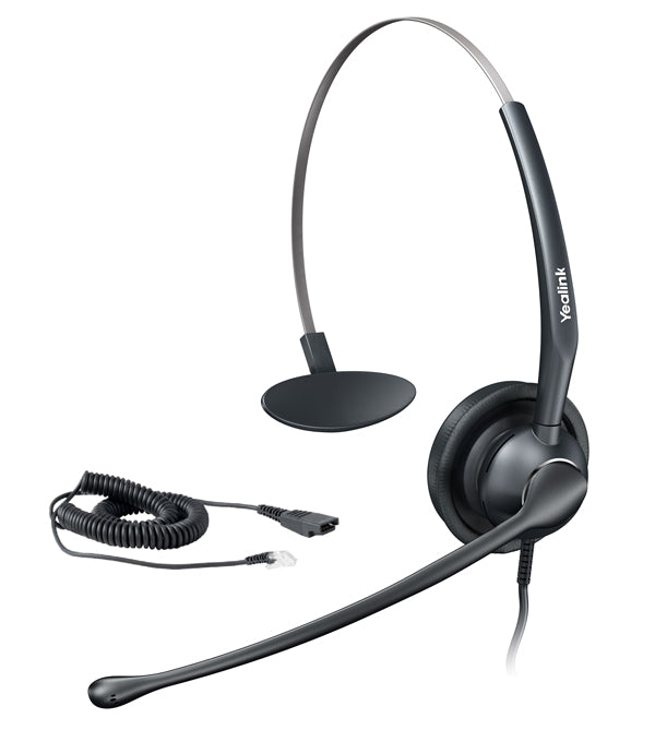 Diadema Profesional con micrófono Yealink YHS33, conexión por plug RJ9, Audio “Premium”, Comodidad