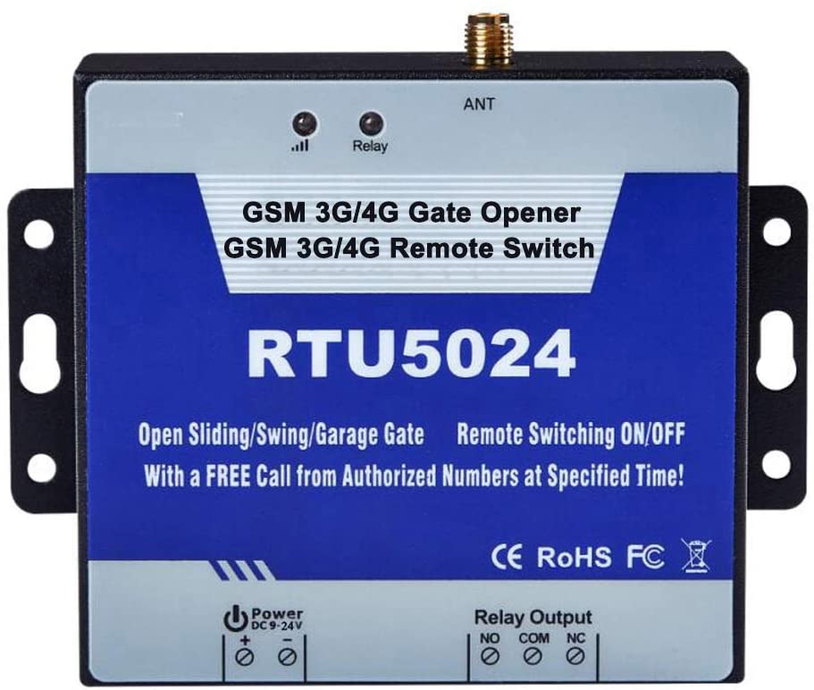 Abridor de portón LTE RTU5024 para control de acceso remoto