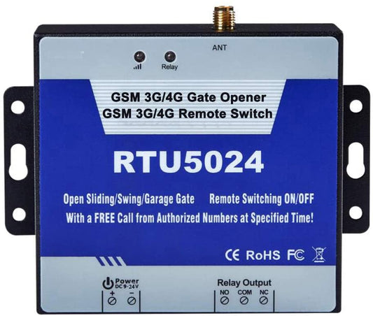 Abridor de portón LTE RTU5024 para control de acceso remoto