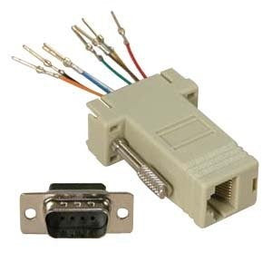 adaptador db9 macho a rj45 quest nma-8109 serial a rj45 gris panama