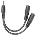 Adaptador estéreo en Y de 1/8