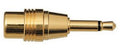 Adaptador Gold; enchufe mono de 1/8 a conector RCA