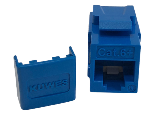 Keystone Jack modular CAT6+ azul súper delgado – Kuwes AKL-28-2621-13D/BL