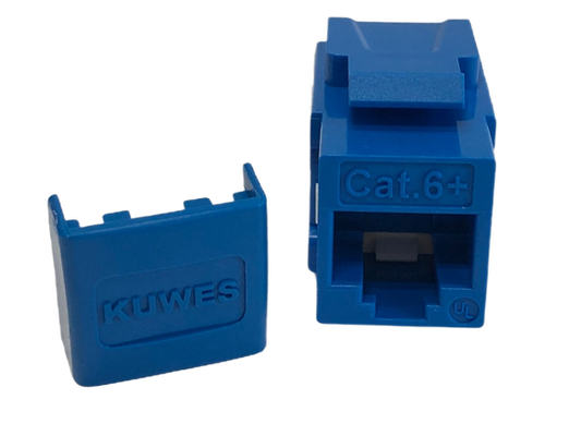 Keystone Jack modular CAT6+ azul súper delgado – Kuwes AKL-28-2621-13D/BL