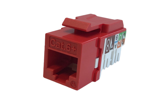 Keystone Jack modular CAT6+ rojo súper delgado – Kuwes AKL-28-2621-13D/RD