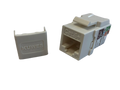 Keystone Jack modular CAT6+ blanco súper delgado - Kuwes AKL-28-2621-13D/WH
