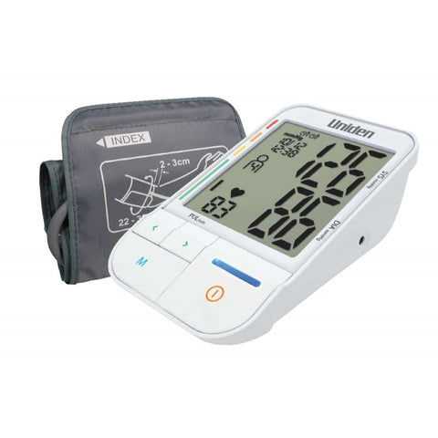 Monitor digital de presión arterial de brazo con pantalla grande de 4.8”, para 4 usuarios – Uniden AM2305