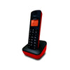 Uniden AT3100 - Teléfono inalámbrico económico con base color rojo