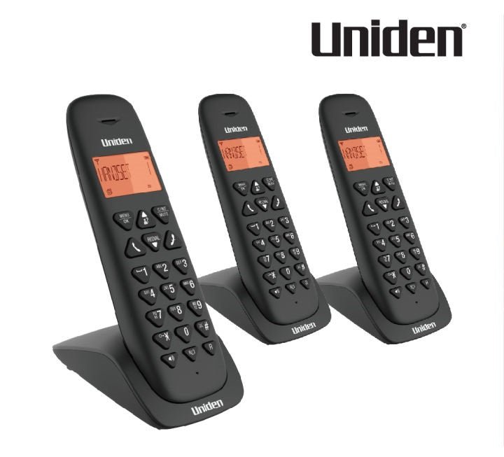 Kit de 3 teléfonos inalámbricos con pantalla, identificador y altavoz