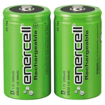 Batería D Ni-MH 1.2V 5000mAh Paquete de 2 unidades - LA CASA DEL TELEFONO
