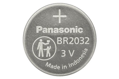 Batería litio BR2032 3V Panasonic para memoria backup industrial alta temperatura