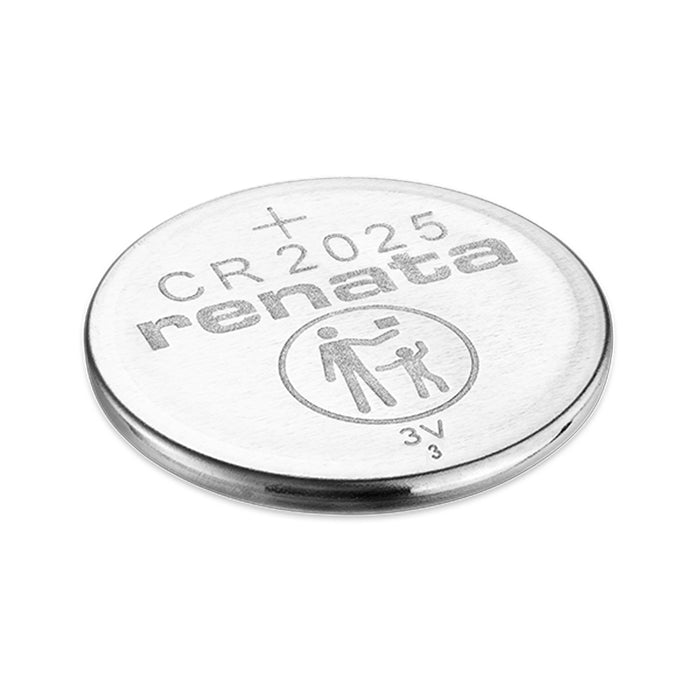 Batería litio tipo botón CR2025 3V Renata Swiss Made reloj llave remota