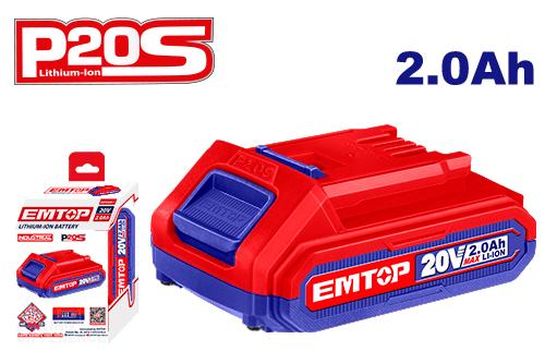 Batería recargable de litio P20S, 20V 2.0Ah – EMTOP EBPK20011 - LA CASA DEL TELEFONO