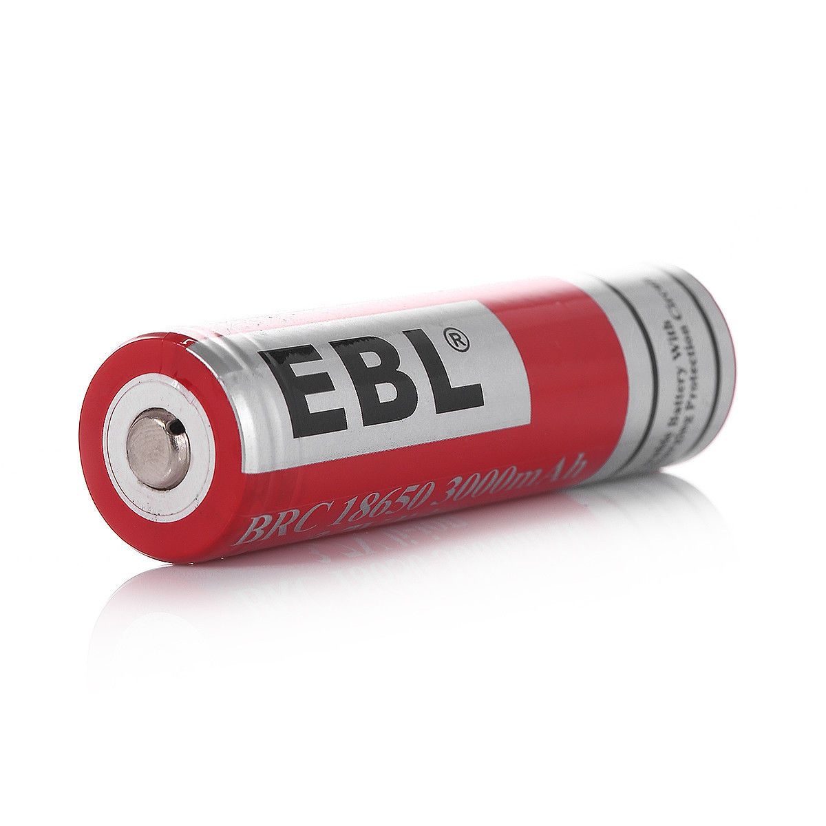 Bateria recargable EBL BCR18650 18650 3000mAh 3.7V Li-Ion para linternas
