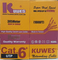 Cable CAT6 UTP negro, uso en intemperie