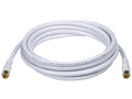 Cable coaxial RG6 blanco para TV de 12 pies de longitud – Miyako M-217-12G