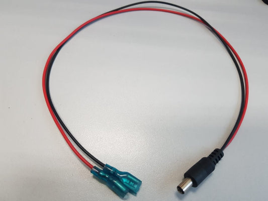 Cable con plug DC a terminales faston hembra aislado – CV-PL011 - LA CASA DEL TELEFONO