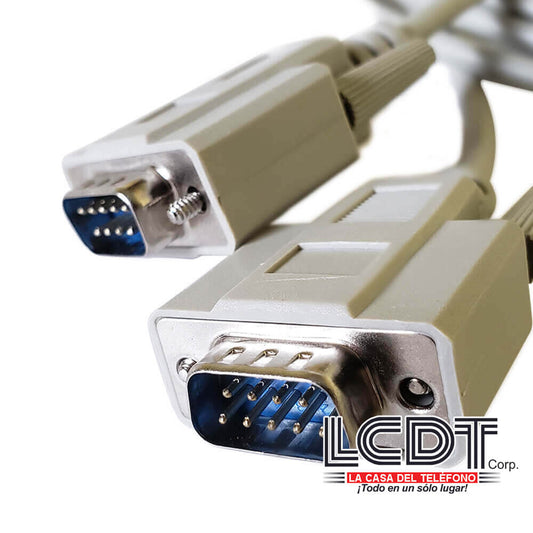 Cable DB9 macho macho 10 pies de longitud - Quest NCC-1110 - LA CASA DEL TELEFONO