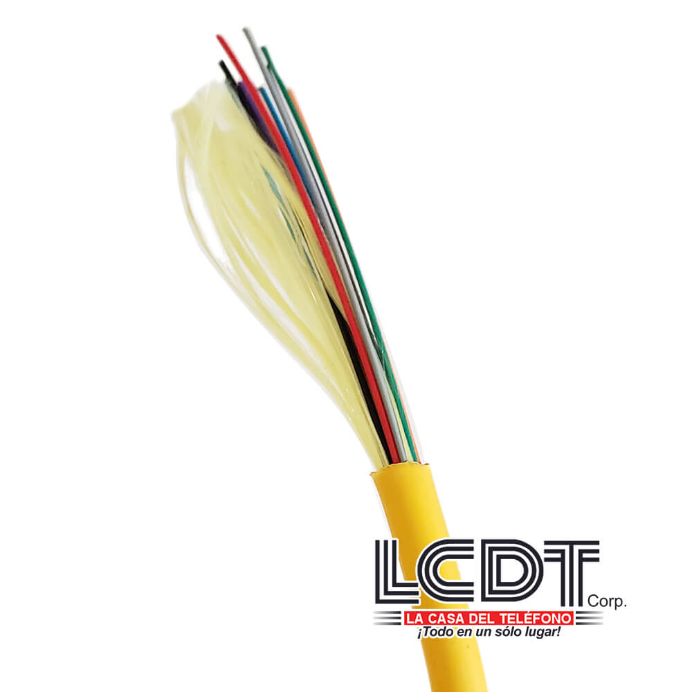 Cable de fibra óptica monomodo 12 filamentos, por pie - LA CASA DEL TELEFONO
