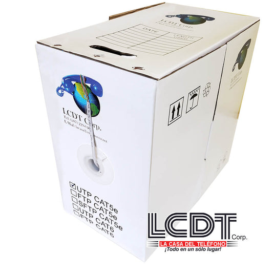 Caja de UTP CAT5e Gris, 100% cobre, 1000 pies - LA CASA DEL TELEFONO