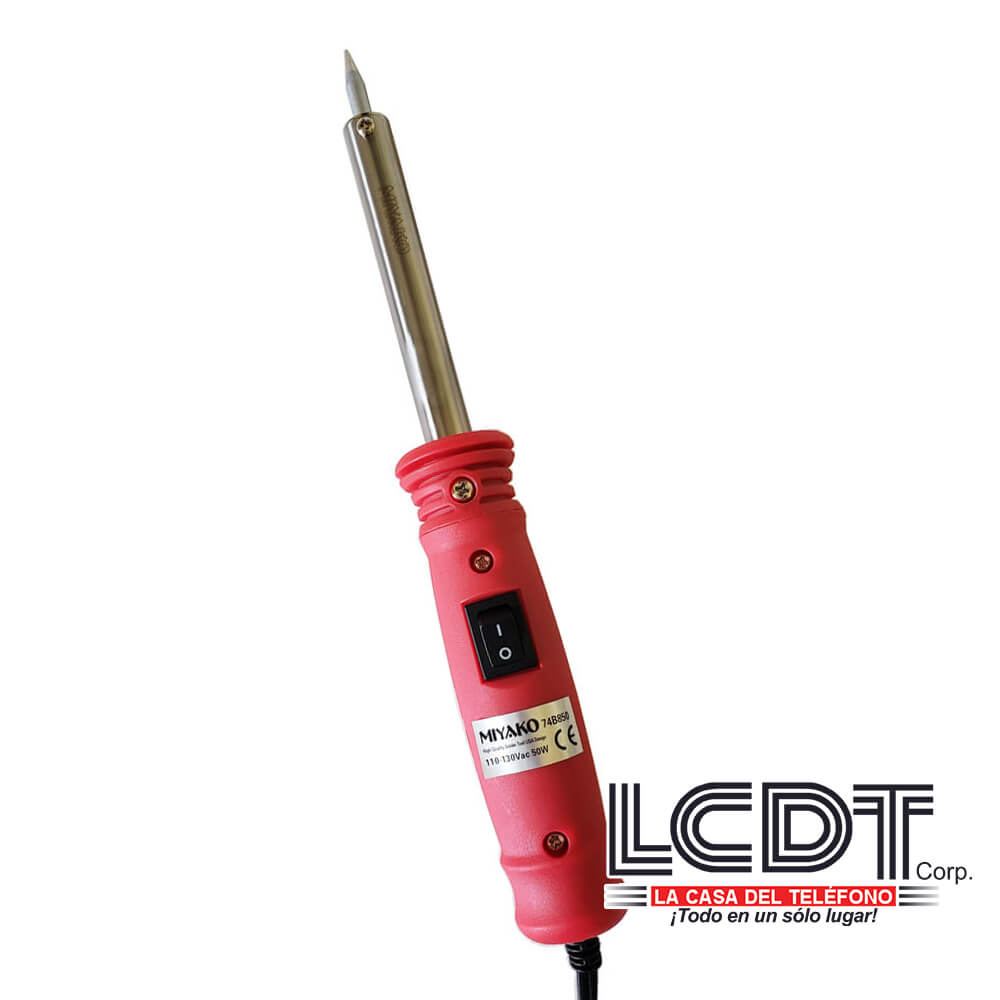 Cautín para soldar MIYAKO 74B850 50W con switch 