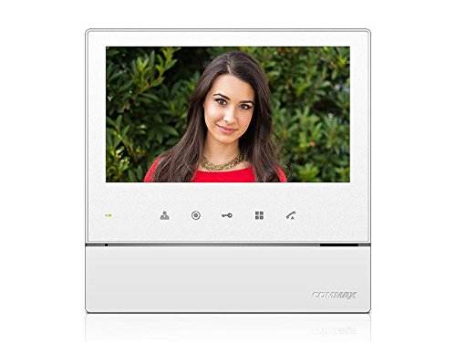 Monitor Commax CDV-70H, pantalla a color de 7” y comunicación a manos libres, color blanco