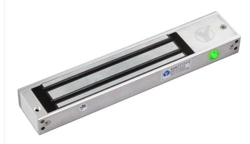 Cerradura magnética, retención de 600lbs, indicador LED, puerta individual, 12 ó 24V – YM-280(LED) YLI - LA CASA DEL TELEFONO