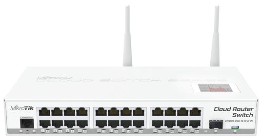 Cloud Router Switch con punto de acceso inalámbrico de 2;4 GHz; 24 puertos CRS125-2HND - LA CASA DEL TELEFONO
