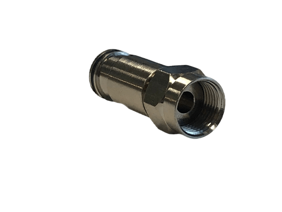Conector F de compresión macho para cable RG-59, 75 Ohmios, para uso en intemperie – Quest COM-1359 - LA CASA DEL TELEFONO