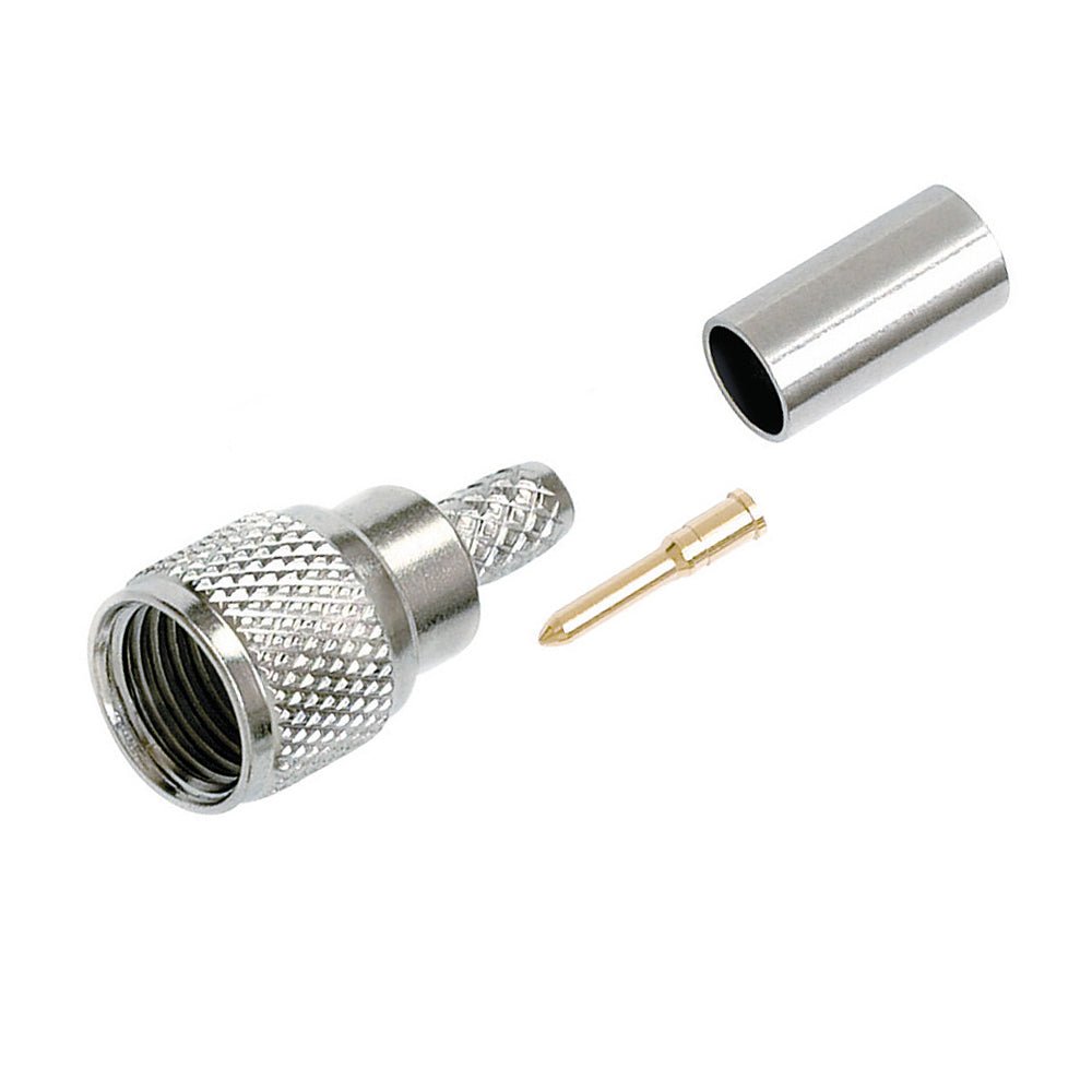 Conector Mini-UHF macho para cable RG-58, 3 pcs, para crimpar – Quest CMU-3112 - LA CASA DEL TELEFONO