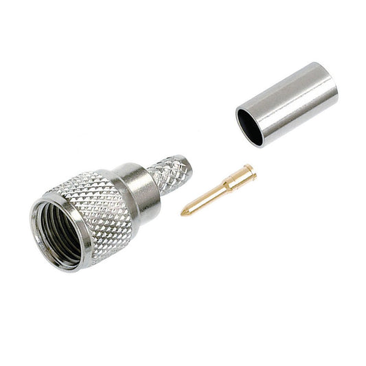 Conector Mini-UHF macho para cable RG-58, 3 pcs, para crimpar – Quest CMU-3112 - LA CASA DEL TELEFONO